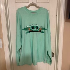 Disney Light Green Men's Jersey with Character Graphic